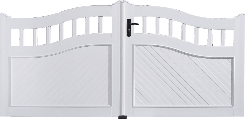 Portail PVC Anneaux