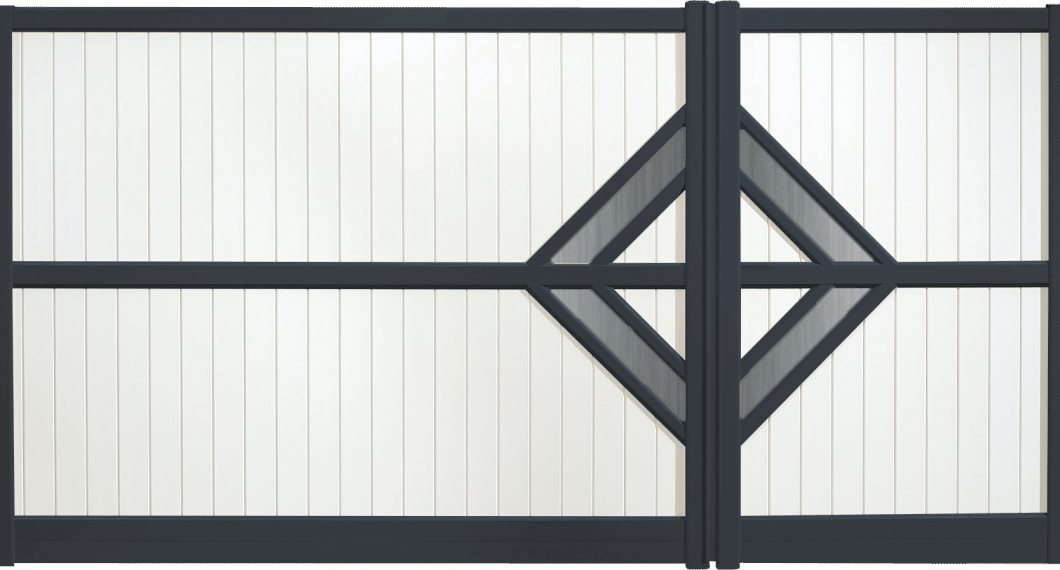 Portail aluminium Quadrille