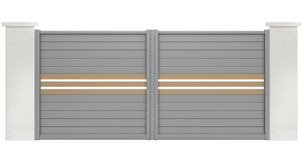 portail aluminium contemporain barbacenia
