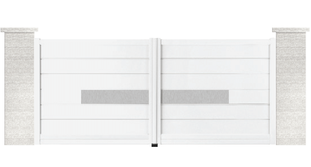 portail aluminium contemporain beck