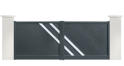 portail aluminium contemporain boogie