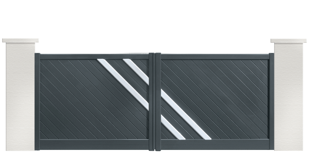 portail aluminium contemporain boogie