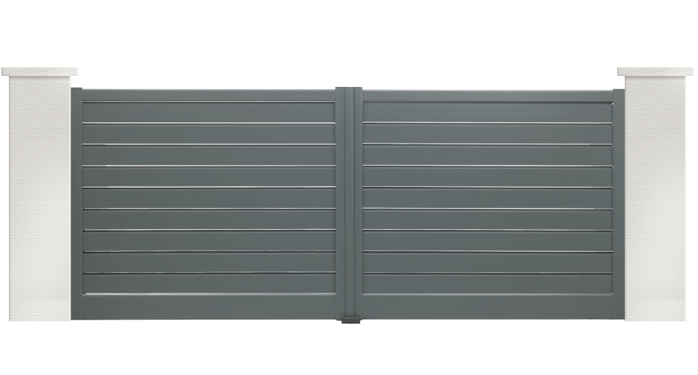 portail aluminium contemporain bossa