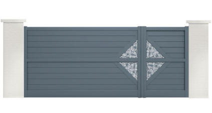 portail aluminium contemporain celestus