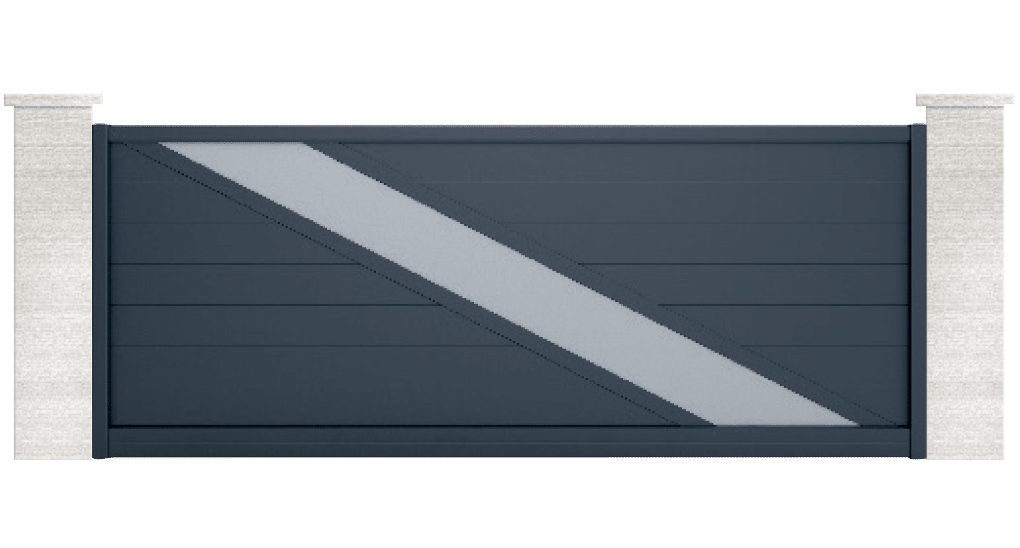portail aluminium contemporain lampetra