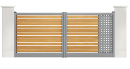 portail aluminium contemporain nertera