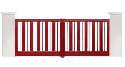 portail aluminium contemporain ridee