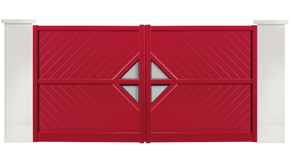 portail aluminium contemporain sega