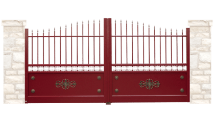 portail aluminium contemporain templier