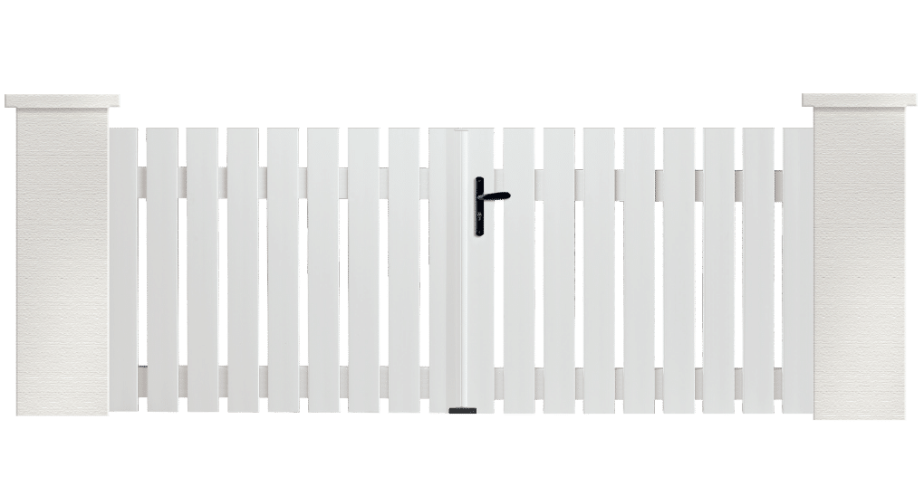 Portail PVC Castagnette, fabriqué sur mesure