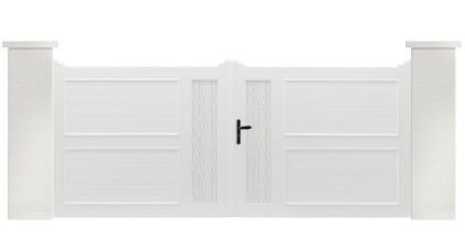 Portail PVC Danyen, fabriqué sur mesure et en France par Charuel