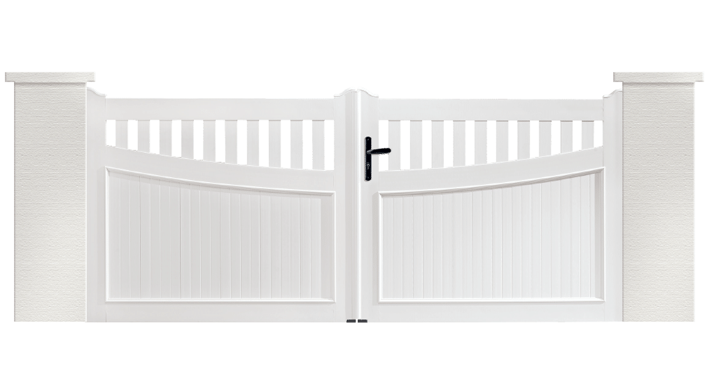 Portail PVC Guimbarde, un portail fabriqué sur mesure et en France