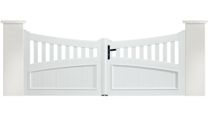 Portail PVC Harmonica est fabriqué sur mesure par Charuel