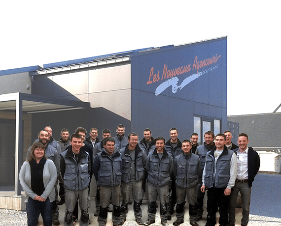 Equipe du magasin, le nouveaux agenceurs