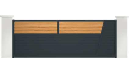portail aluminium contemporain colias