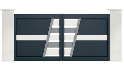 portail aluminium contemporain cupido