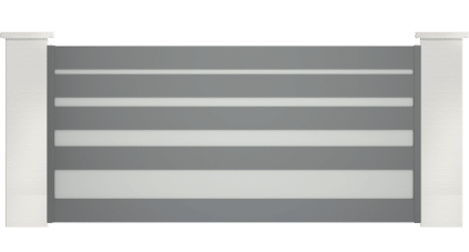 portail aluminium contemporain lysandra
