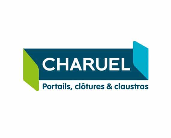 LOGO CHARUEL 2019 portails, clôtures et claustras, fabriqué sur mesure et en France