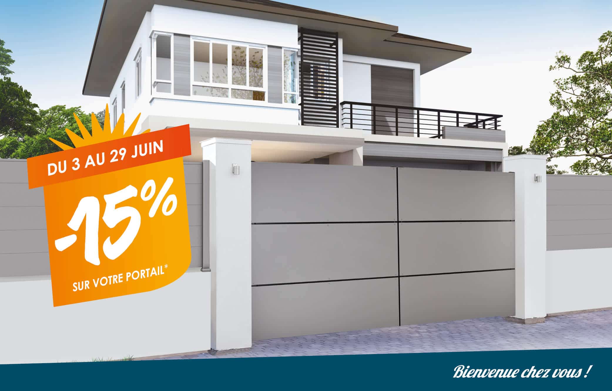 Promo portails alu et PVC sur-mesure