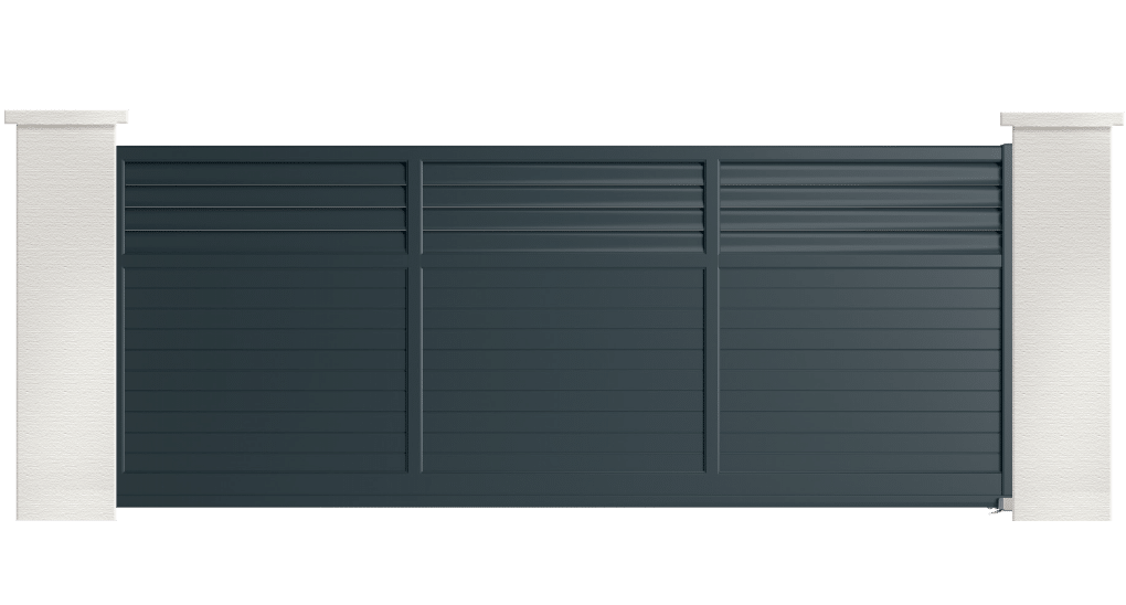 portail aluminium contemporain barsie