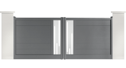 portail aluminium contemporain patton