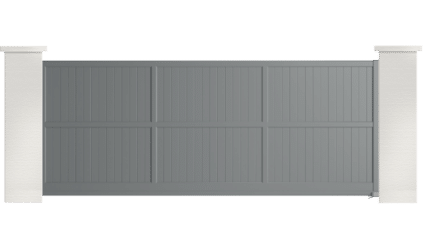 portail aluminium contemporain plaintain